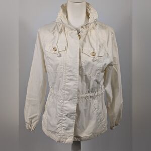 LOFT Cream Utility Jacket